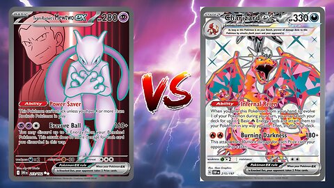 Pokemon TCG Live Team Rocket's Mewtwo EX Spidops VS Charizard EX Pidgeot EX!!