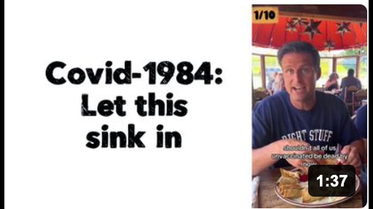 Covid-1984 : Let this sink in 🤔