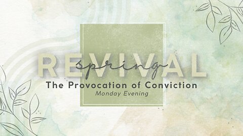 03-17-25 - The Provocation of Conviction - Dr. Al Stone