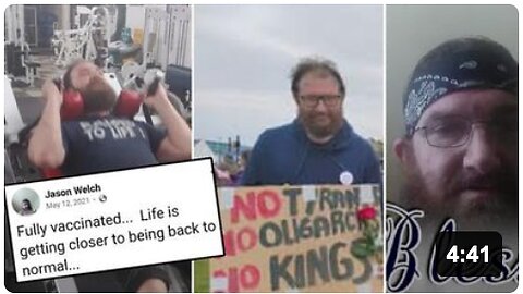 DEAD is back to normal for this vaccinated libtard protestor!