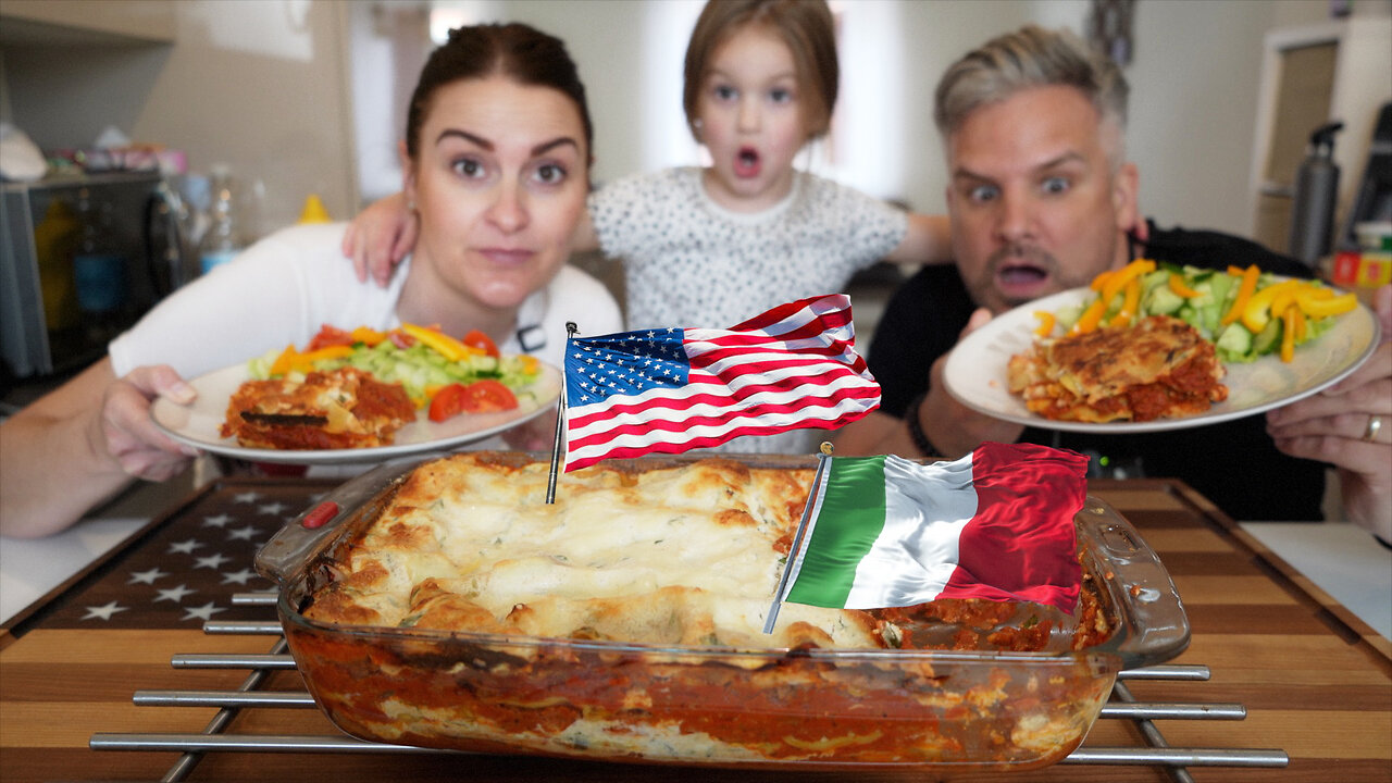 Brits Discover Classic Lasagna | American / Italian Recipe (Better Than Ours)!