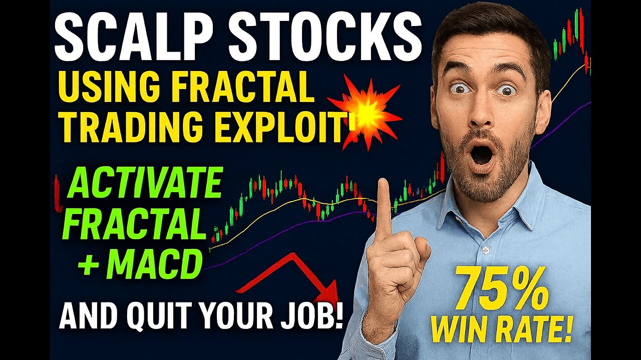 SCALP STOCKS USING FRACTAL TRADING EXPLOIT! 💥 Activate Fractal + MACD And Quit Your Job 75% Win Rate