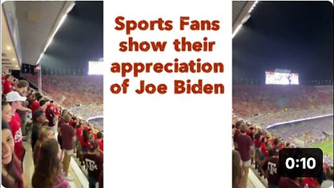 "Joe Biden Receives Appreciation from Sports Fans"