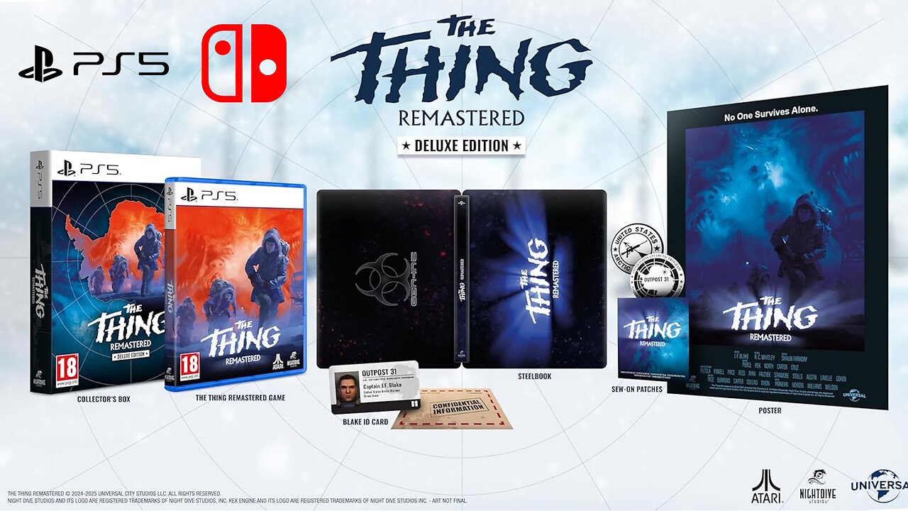 The Thing: Remastered [Deluxe Edition - PS5 & Switch] Plus Trailer