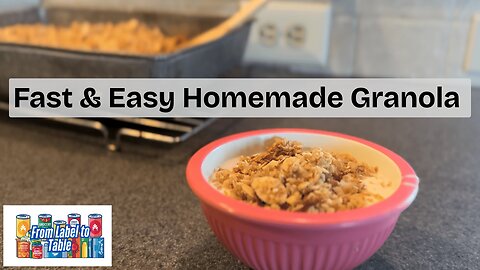 Easy Homemade Granola Recipe | Quaker Oats Inspired | Fun Food Friday Finale!