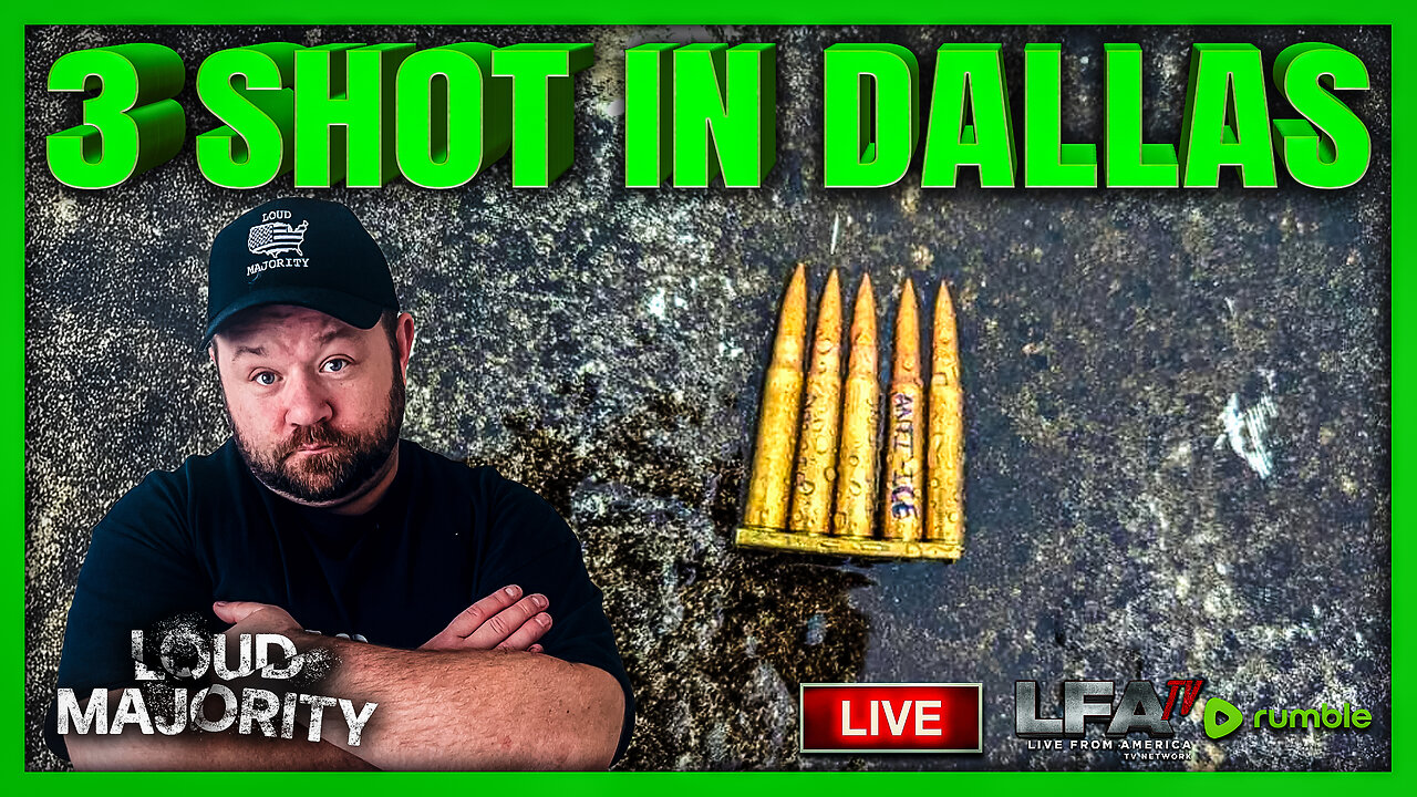 3 SHOT OUTSIDE OF DALLAS ICE DETENTION CENTER | LOUD MAJORITY 9.24.25 3PM