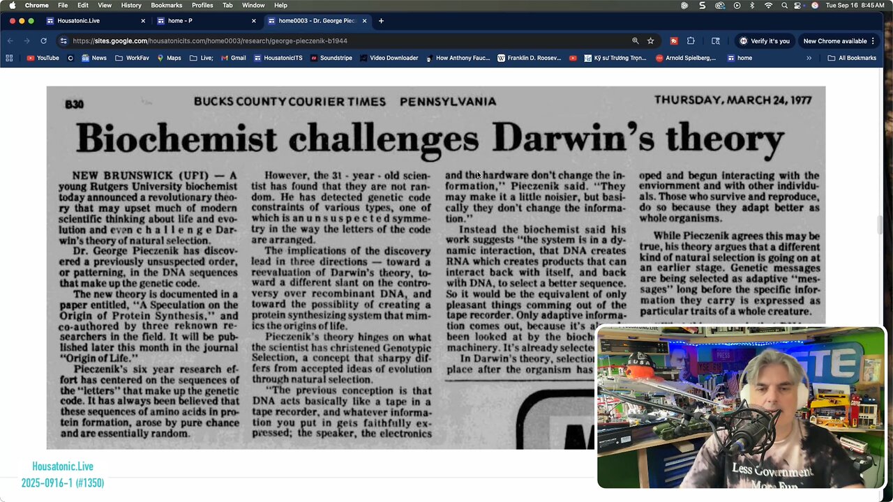 No evolution? Pieczenik brothers are a conundrum with no revolution - 911 truth groups ignore (1350)
