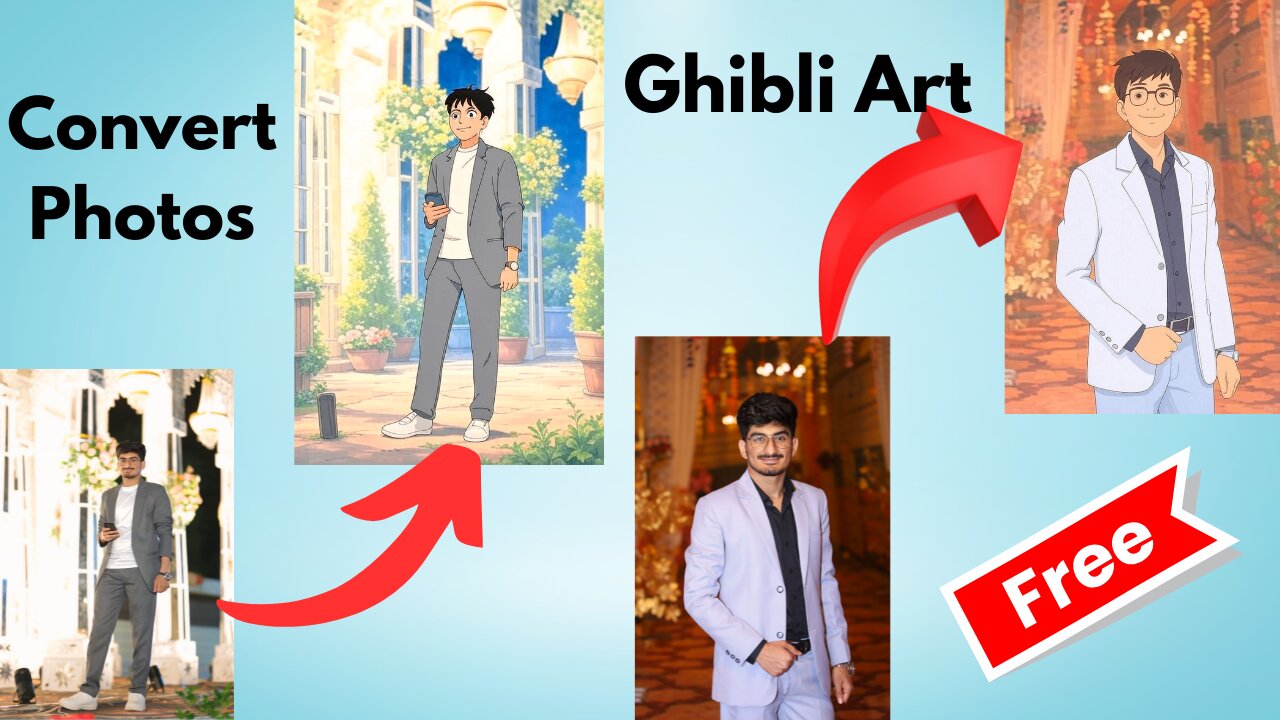 How to Convert Photos into Ghibli Art Style for FREE! 🎨✨