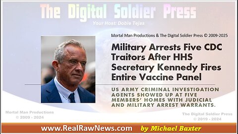 Military Arrests 5 CDC Traitors After HHS Secretary RFK Jr Fires the Entire Vaccine Panel