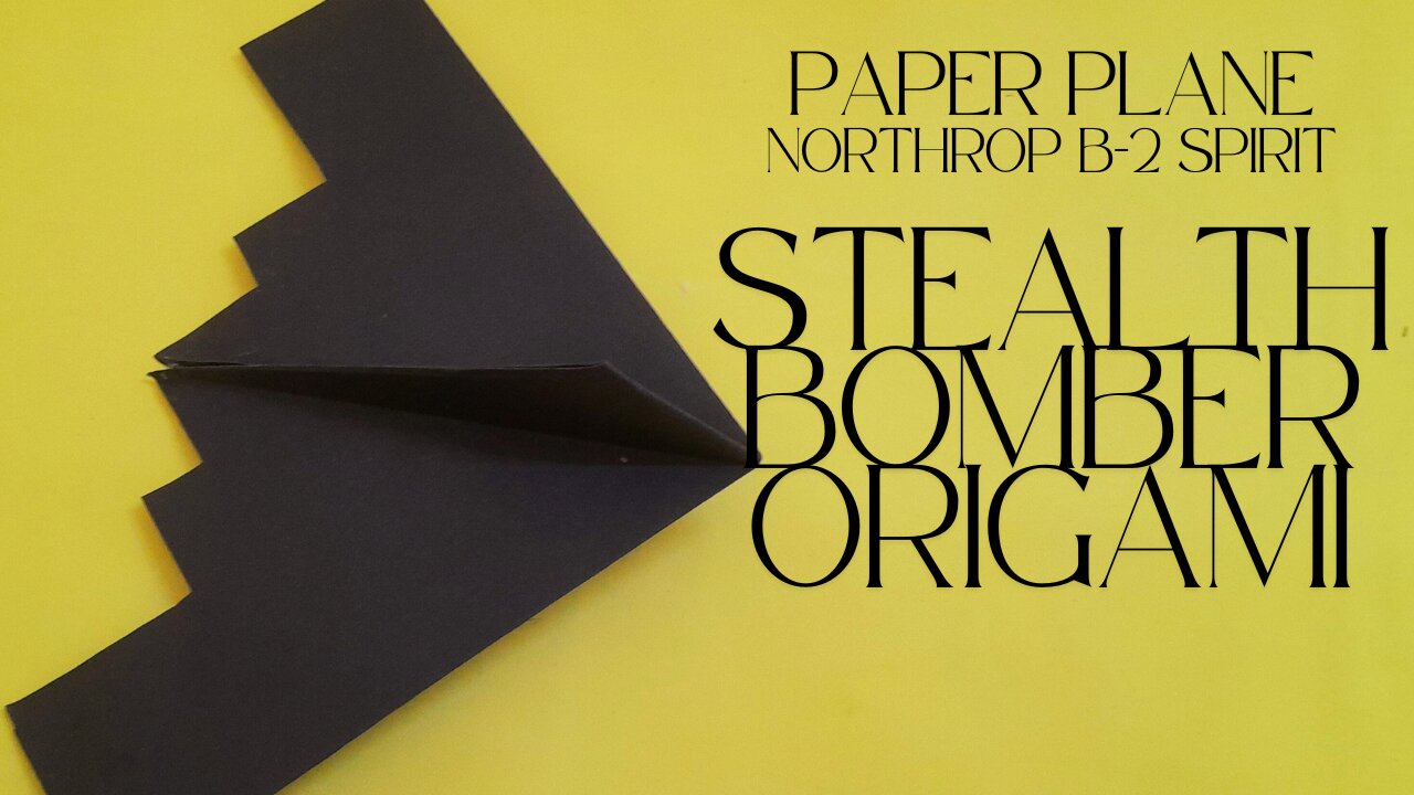 How to Make a Stealth Bomber Paper Plane: Easy Origami Craft Tutorial