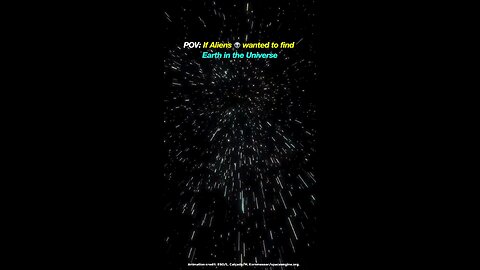 If aliens try to find Earth in the vast expanse of the universe, ,how would they even begin?
