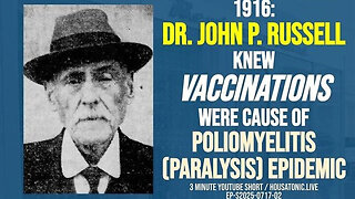 💥 💉 In 1916 a Doctor Wrote That the Deadly Polio Outbreak Was Caused by Injected Vaccines (not a virus!)