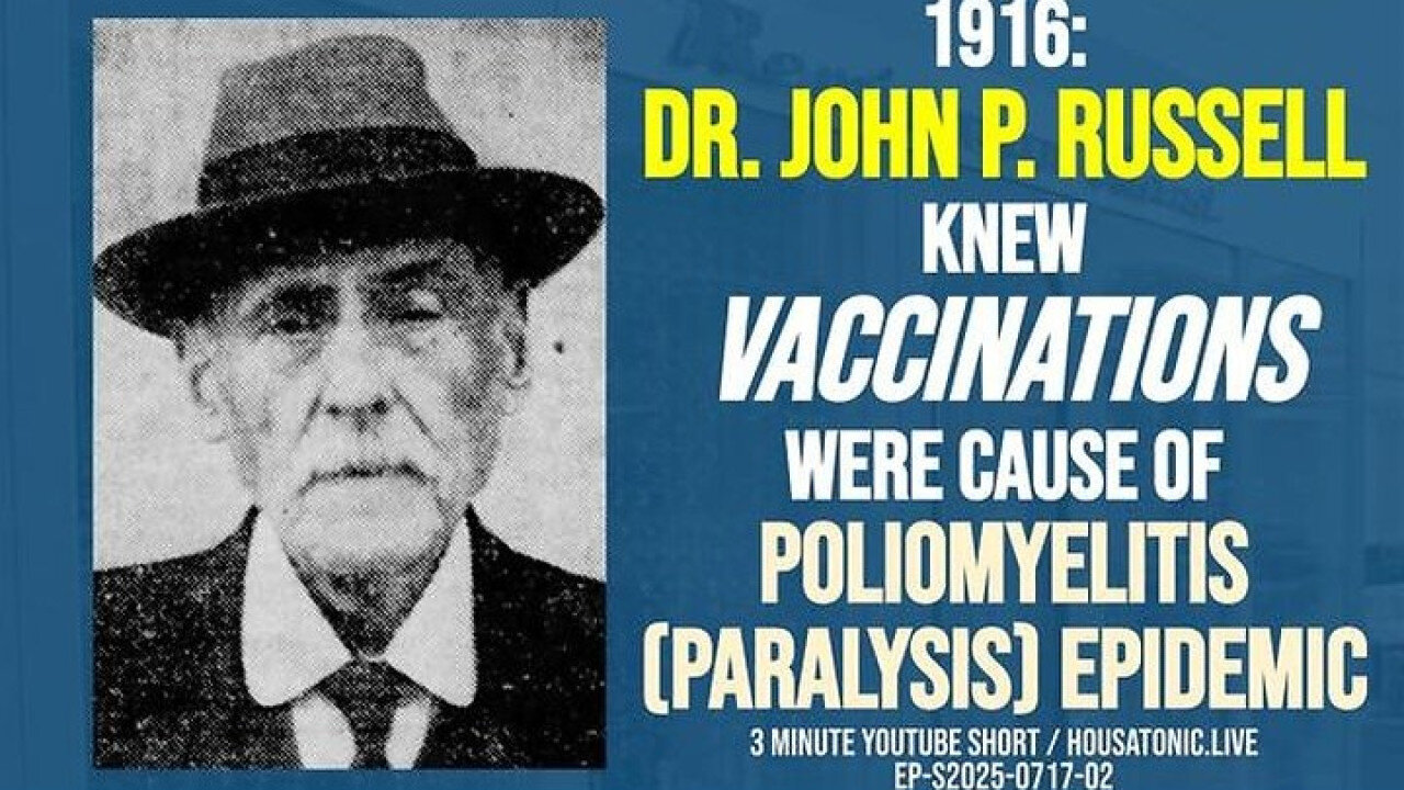 💥 💉 In 1916 a Doctor Wrote That the Deadly Polio Outbreak Was Caused by Injected Vaccines (not a virus!)