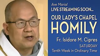 Saturday of the Tenth Week in Ordinary Time - June 14, 2025 - HOMILY