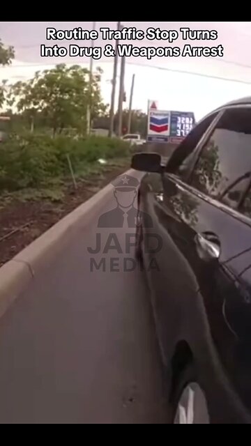 Routine Traffic Stop Turns Wild—Drugs Found, Weapon Reached, Both Arrested #trafficstop #japd