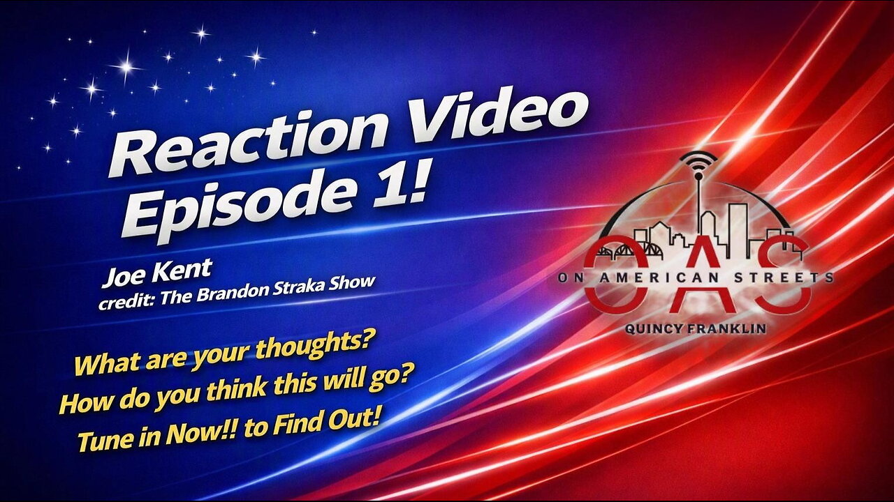 🚨LIVE: Joe Kent Talks About His Stance On Brandon Straka Show (Reaction Video)