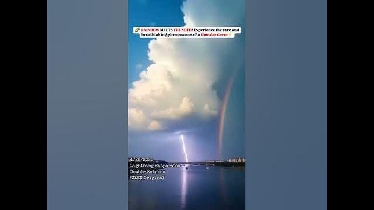 Thunderstorm from Rainbow ⛈️🌈