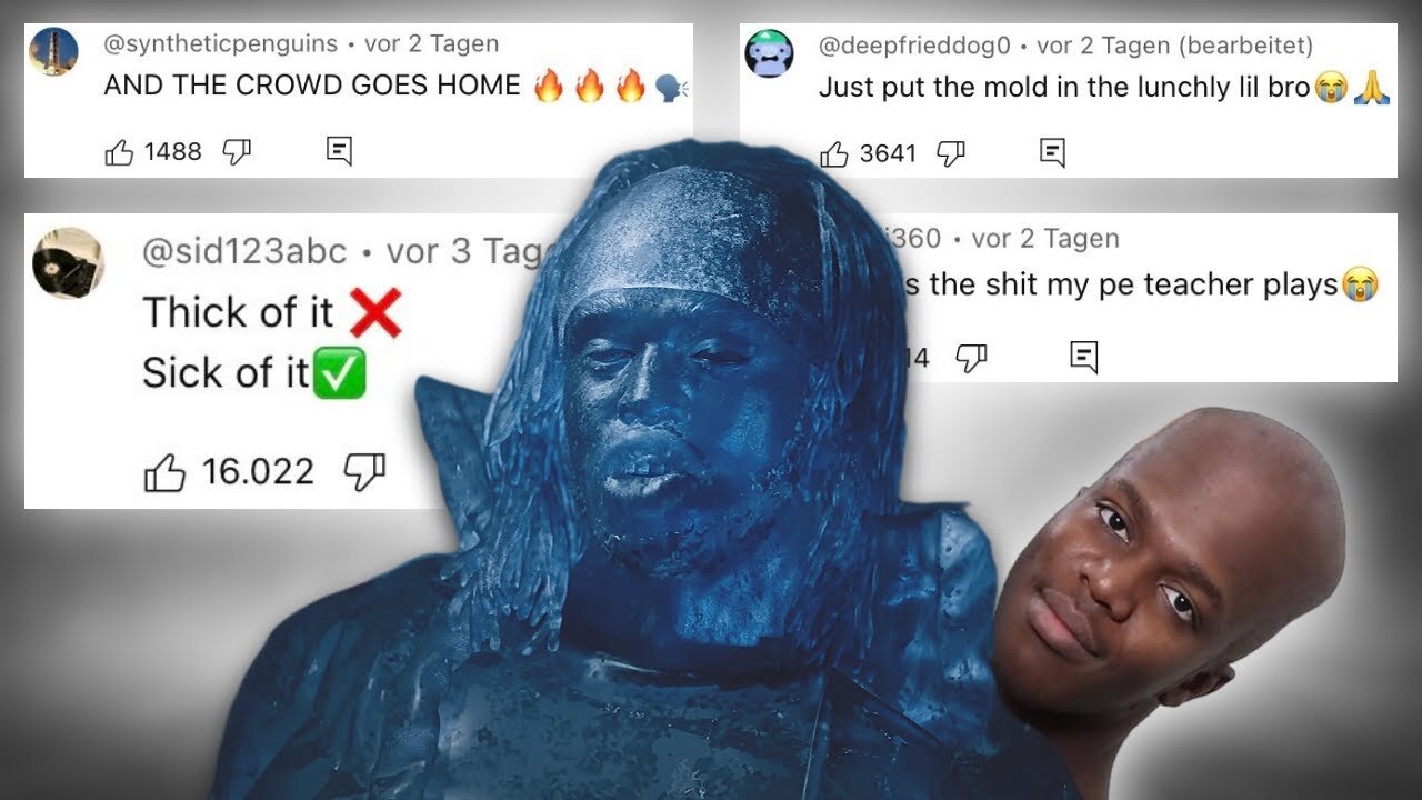 FUNNIEST Comments From KSI - THICK OF IT (as a Song)