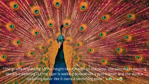 Giraffe, Peacock, Tiger & Duck – Funny Animal Combo 🦒🦚🐅🦆😂