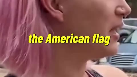 Liberal says if you have an American flag you are a bigot and racist