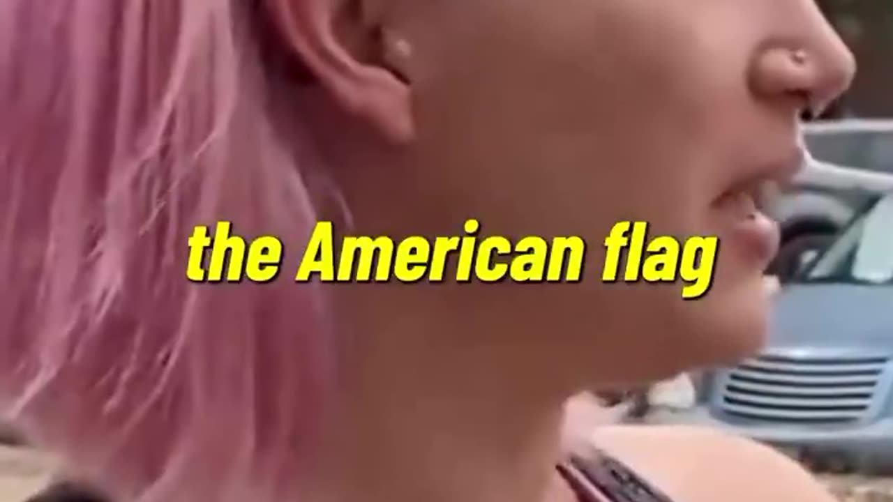 Liberal says if you have an American flag you are a bigot and racist
