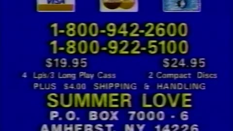 "Summer Love" Album Collection from Silver Eagle Records TV Commercial from 1987