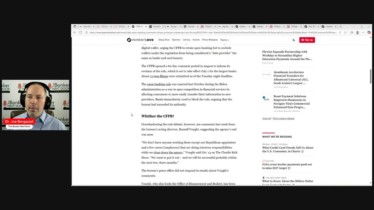 CFPB 'deluged' with comments on Open Banking!