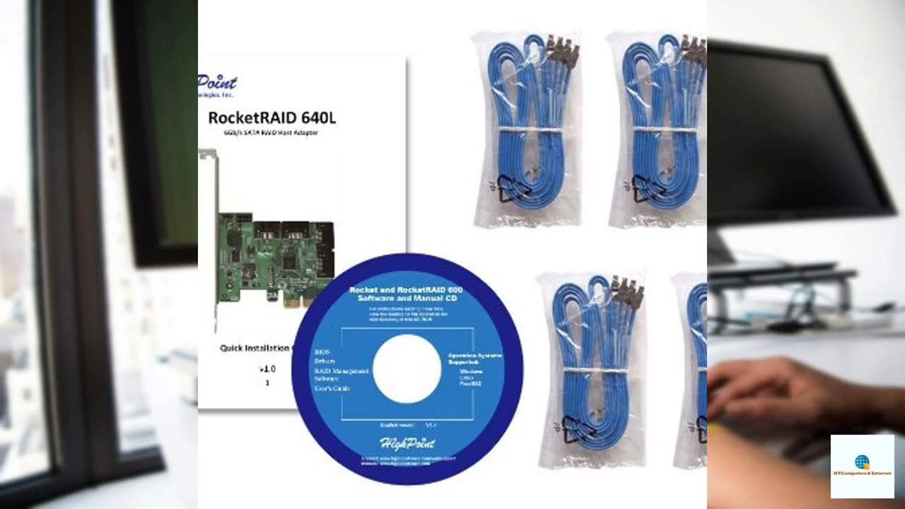 HighPoint RocketRAID 640L Internal 4 SATA Port PCI-Express 2.0 x4 SATA 6Gb/s RAID Controll