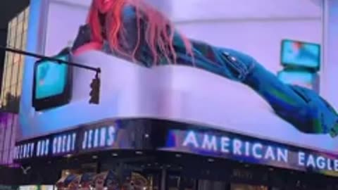Sydney Sweeney ad goes up in Times Square
