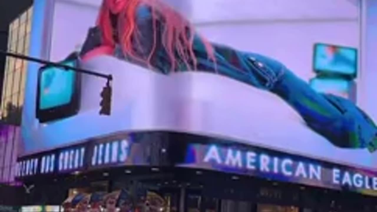 Sydney Sweeney ad goes up in Times Square