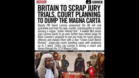 UK: Justice Secretary Lammy now wants to replace jury trials with judge-only courts