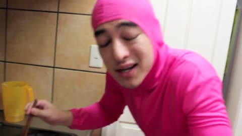 PINK GUY COOKS RAMEN AND RAPS