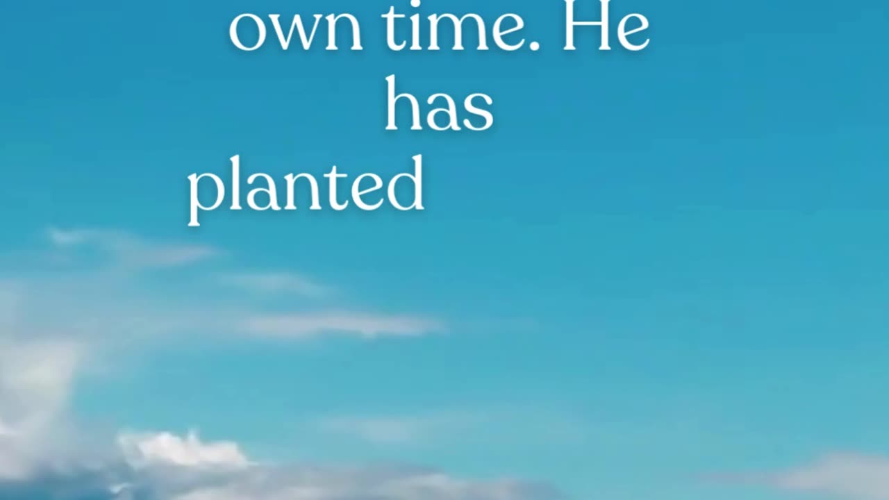 Ecclesiastes 3:11