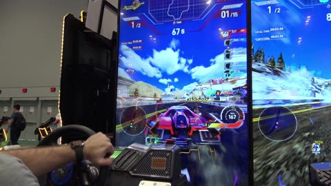 Driving The Heights In Storm Racer 2 by 3MindWave/Wahlap (IAAPA 2025)