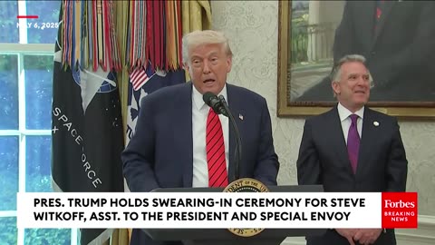 Trump Takes Questions From Reporters In Oval Office As India Strikes Pakistan