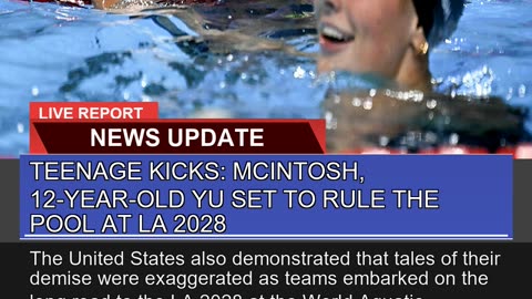 Teenage Kicks Mcintosh 12yearold Yu Set to Rul
