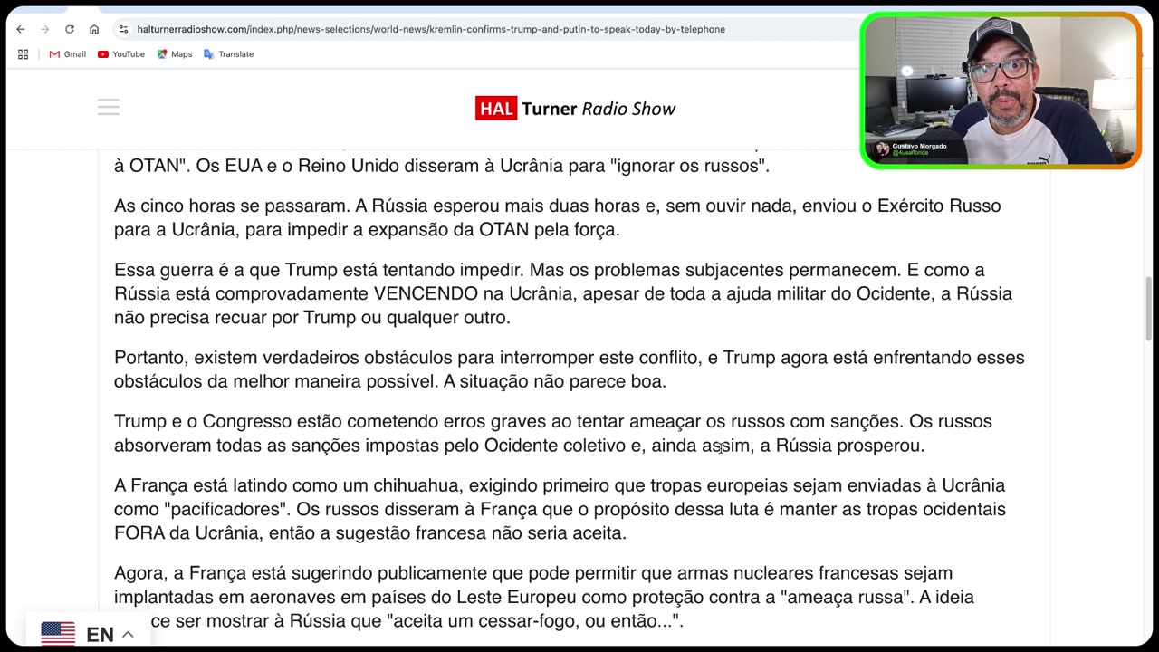 A Conversa entre Trump e Putin: Intermediacao do Vaticano