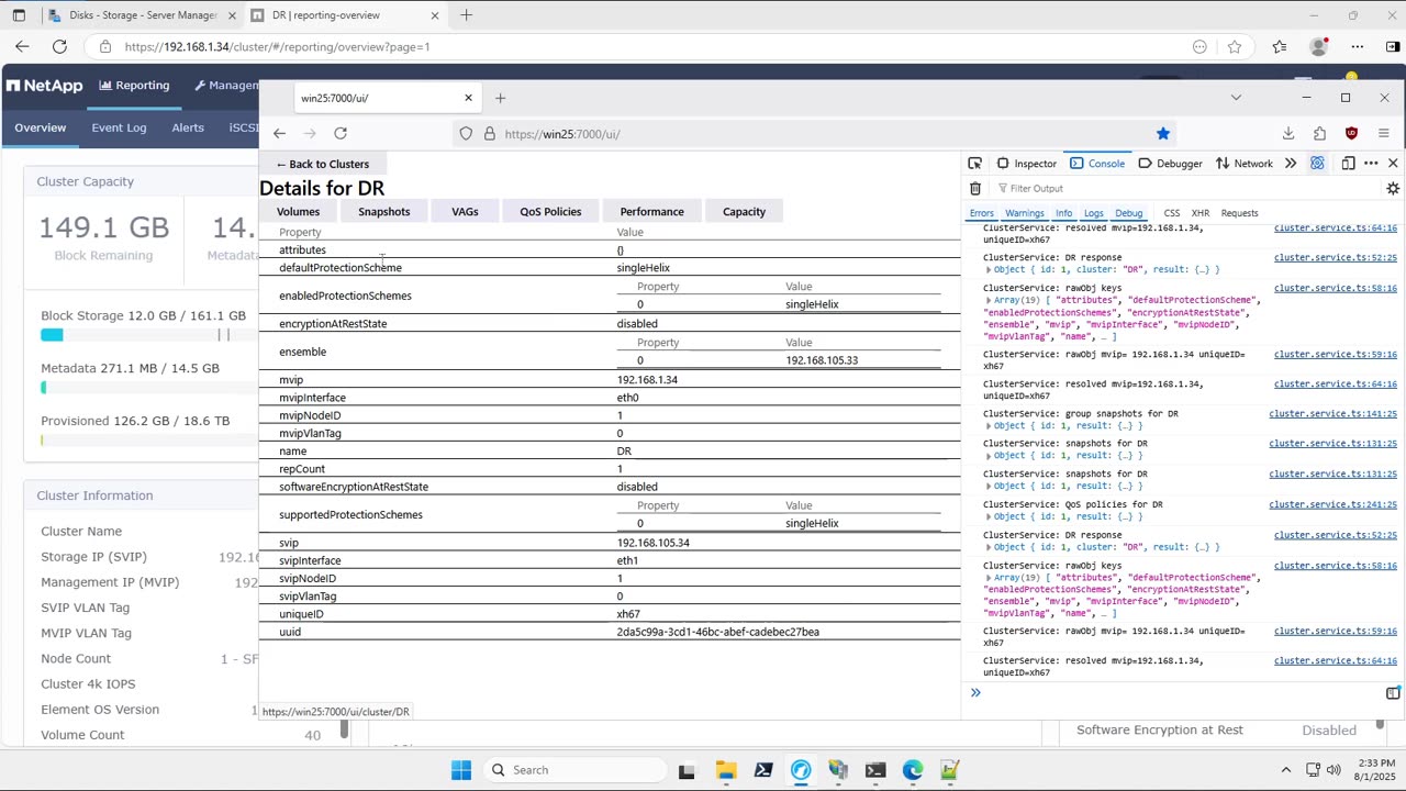 SolidFIre Windows Admin Center Gateway
