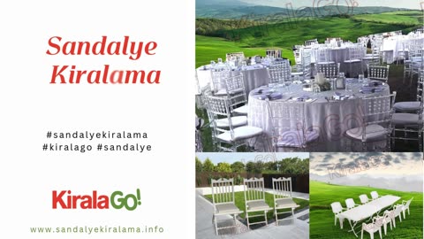 Sandalye Kiralama