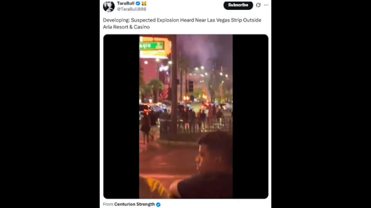 BREAKING NEWS : Explosion and Fire Near The ARIA in Las Vegas
