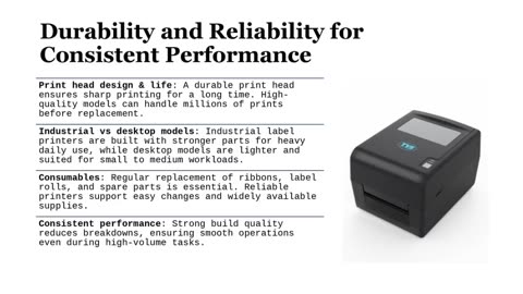 Top Label Printer Features to Improve Speed & Accuracy