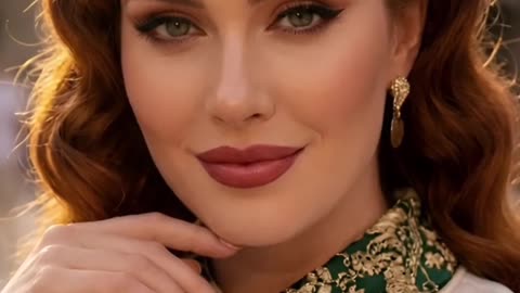 Elegant Vintage Inspired Blouse with Embroidered Green Collar #Fashion #VintageStyle #Chic