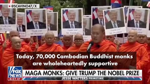 70K Monks Nominate Trump For Nobel Peace Prize