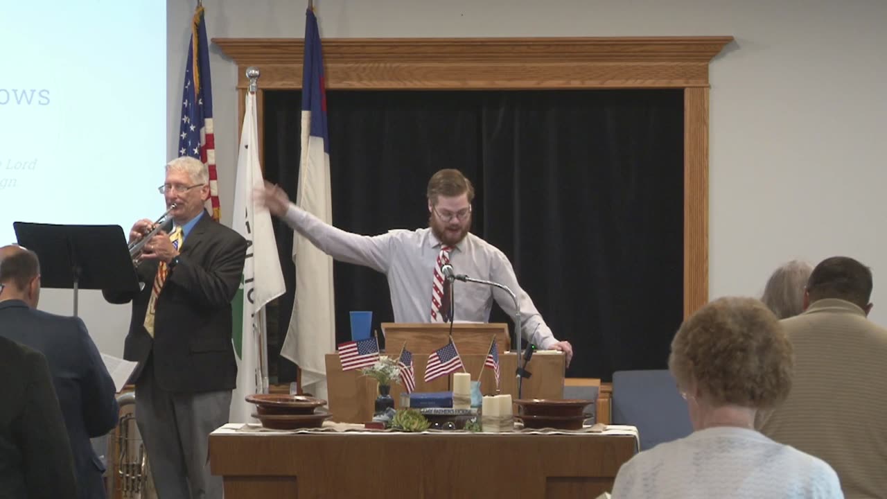 Sunday School. Pastor Troyer; Josiah Follows God