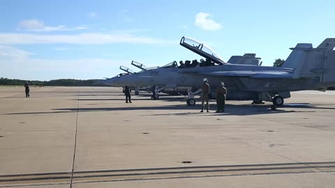 U.S. Navy Aircraft Sortie Ahead of Hurricane Florence