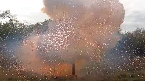 Thermobaric Bomb Prototype Explosion