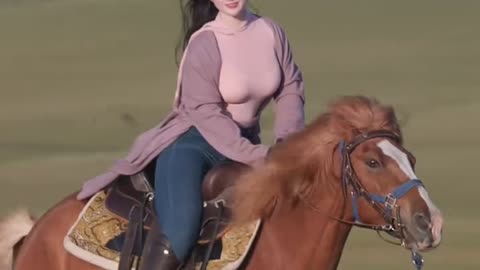 The horse gave me a lot of fun