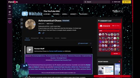 Astronomical Chaos resigned from Wikitubia