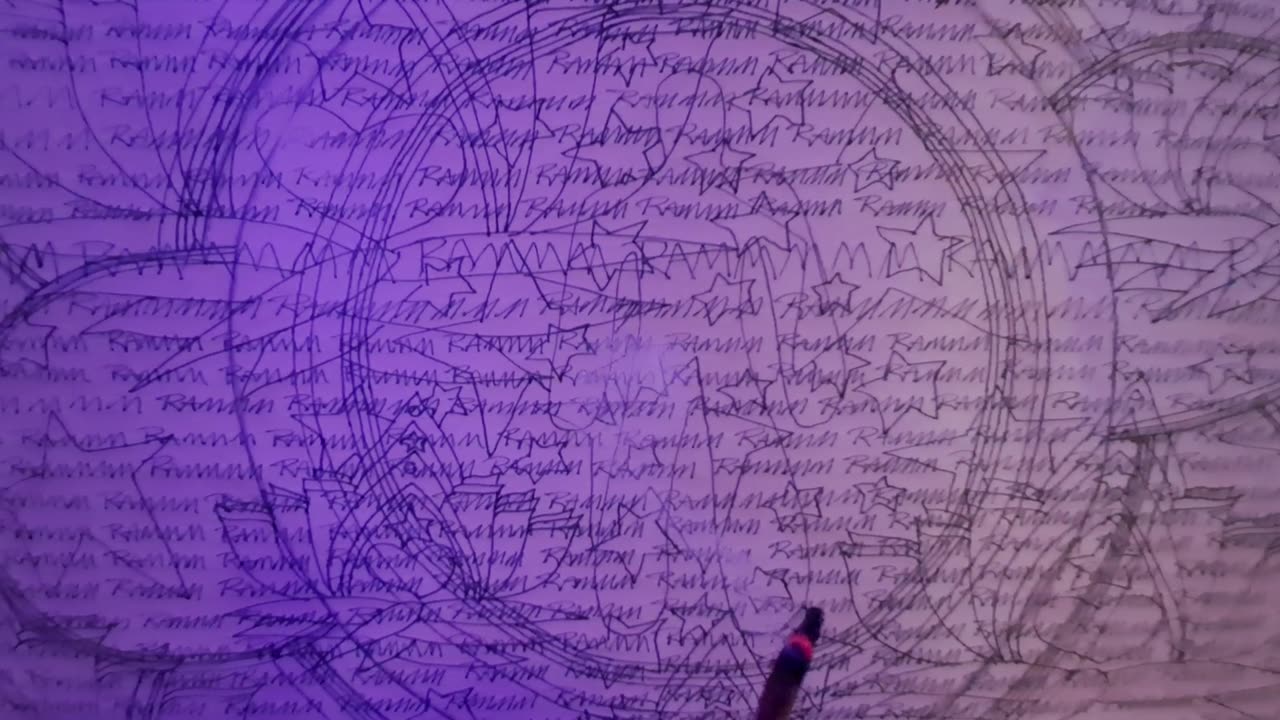 NU MANTRA MANDALA DRAWING - RAM RAMMM RAMMMMM RAAMMMMMMMMM...