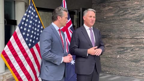 🚨🔥Secretary of Defense Pete Hegseth meeting with Deputy PM Richard Marles 🇺🇸🤝🇦🇺
